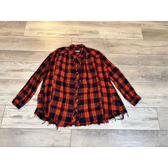 We The Free plaid top/shirt size XS - Picture 1 of 12